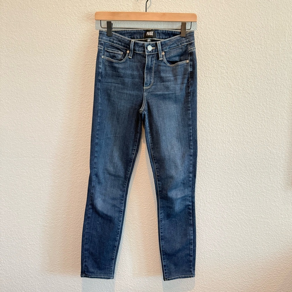 PAIGE Hoxton Ankle Jeans Dark Wash Size 26